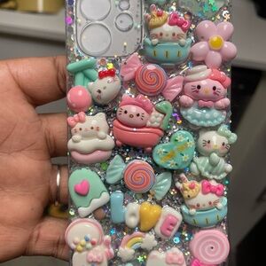 Hello Kitty Pastel 3D Charm Phone Case - Pink, Mint, White, Yellow